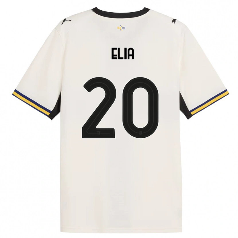 Danxen Bambino Maglia Alessandro Elia #20 Bianco Avorio Nero Giallo Kit Gara Home 2026/27 Maglietta