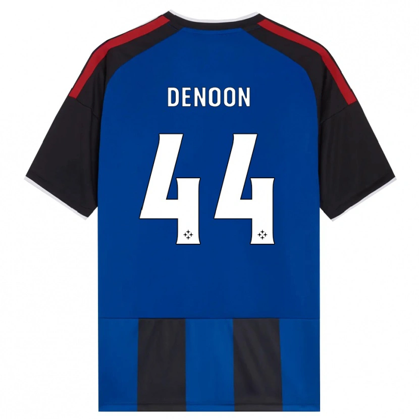 Danxen Bambino Maglia Daniel Denoon #44 Nero Rosso Bianco Blu Kit Gara Home 2026/27 Maglietta