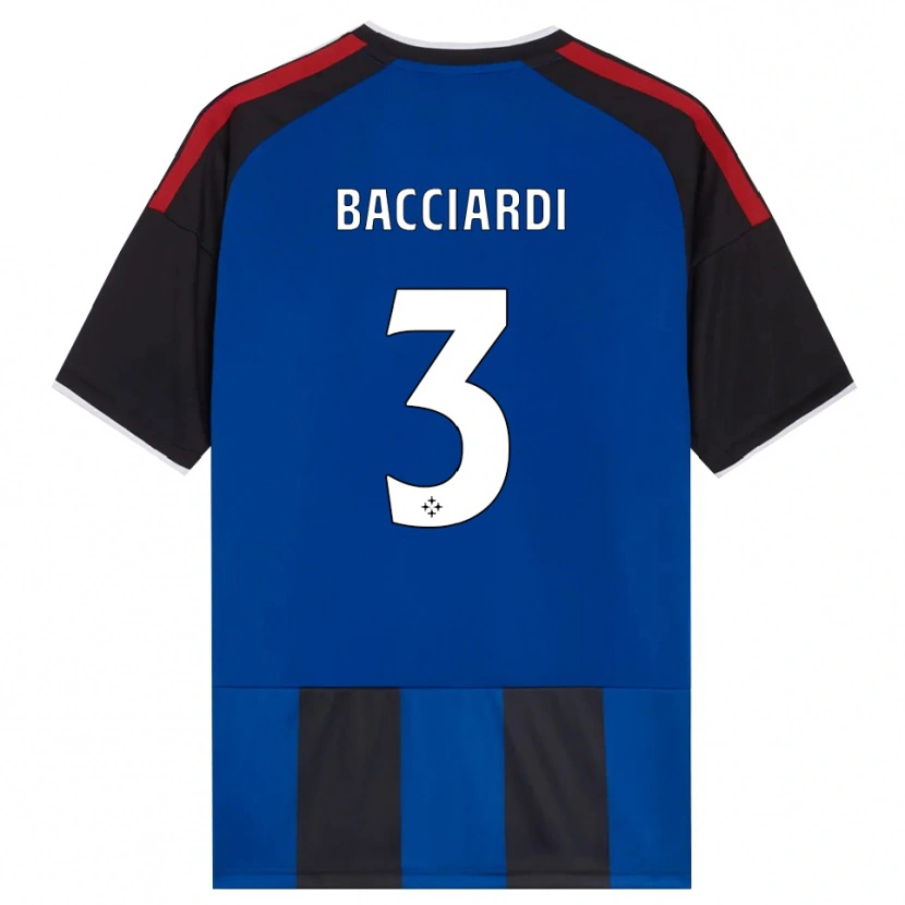 Danxen Bambino Maglia Lorenzo Bacciardi #3 Nero Rosso Bianco Blu Kit Gara Home 2026/27 Maglietta