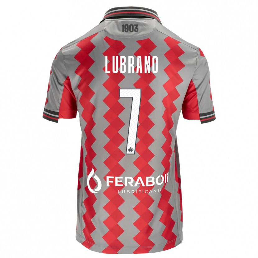 Danxen Bambino Maglia Antonio Lubrano #7 Grigio Rosso Bianco Kit Gara Home 2026/27 Maglietta