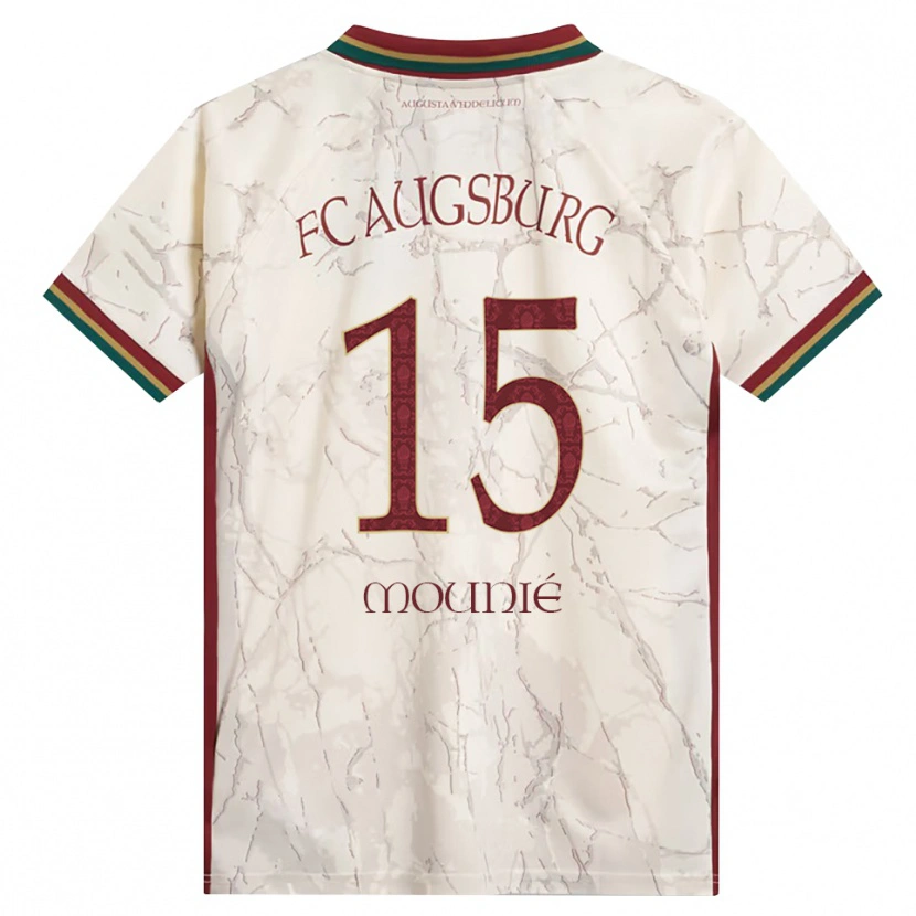 Danxen Bambino Maglia Steve Mounié #15 Verde Riso Bianco Borgogna Kit Gara Home 2026/27 Maglietta