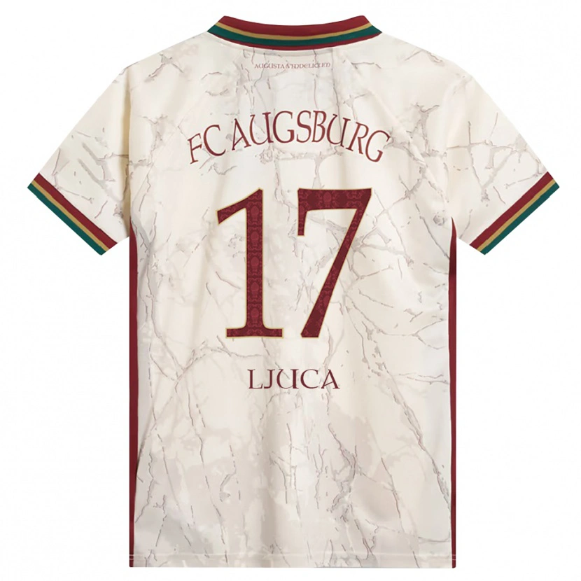 Danxen Bambino Maglia Milosch Ljuca #17 Verde Riso Bianco Borgogna Kit Gara Home 2026/27 Maglietta