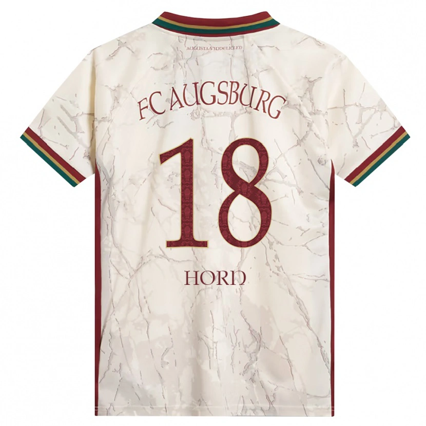 Danxen Bambino Maglia Tobias Horn #18 Verde Riso Bianco Borgogna Kit Gara Home 2026/27 Maglietta