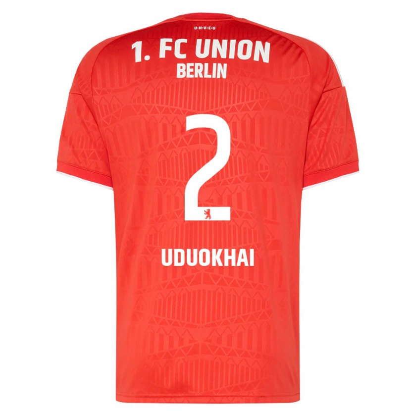 Danxen Bambino Maglia Felix Uduokhai #2 Rosso Bianco Kit Gara Home 2026/27 Maglietta