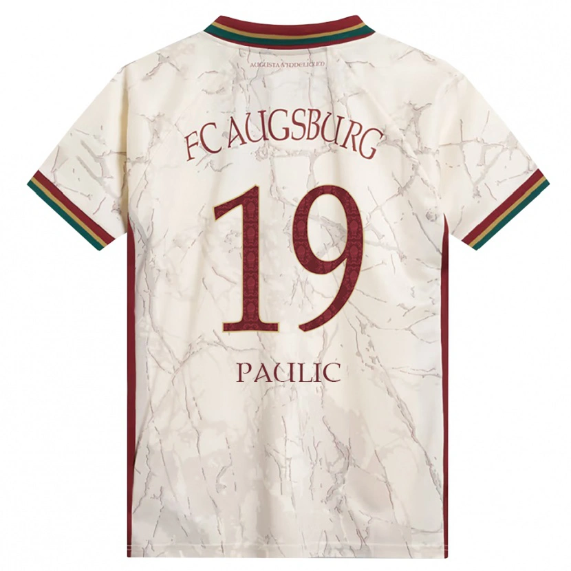 Danxen Bambino Maglia Anthony Paulic #19 Verde Riso Bianco Borgogna Kit Gara Home 2026/27 Maglietta