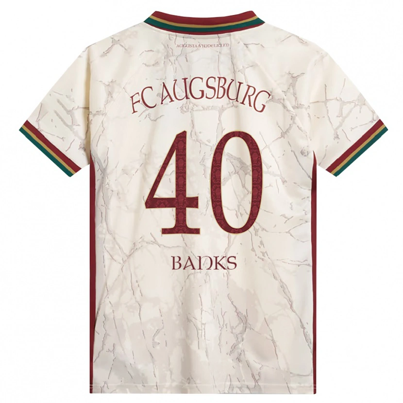 Danxen Bambino Maglia Noahkai Banks #40 Verde Riso Bianco Borgogna Kit Gara Home 2026/27 Maglietta