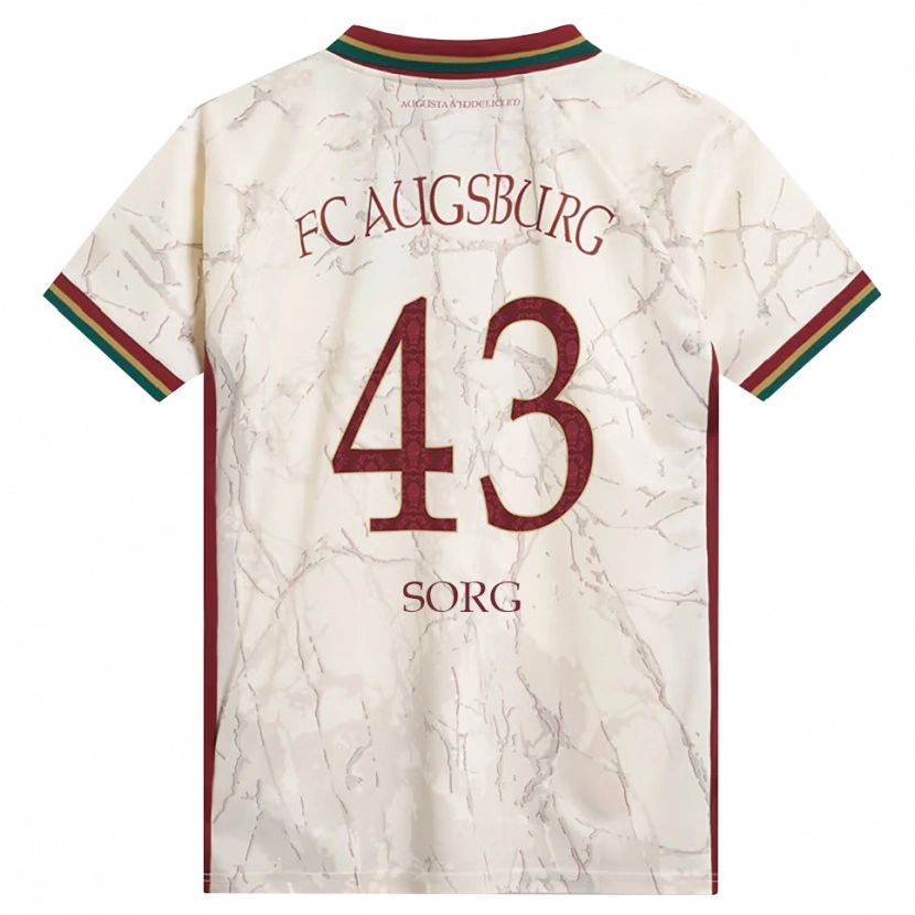 Danxen Bambino Maglia Oliver Sorg #43 Verde Riso Bianco Borgogna Kit Gara Home 2026/27 Maglietta