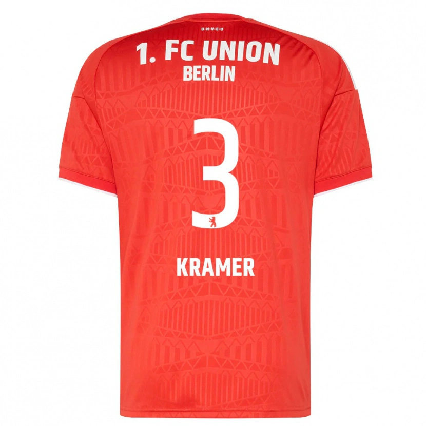 Danxen Bambino Maglia Carlos Kramer #3 Rosso Bianco Kit Gara Home 2026/27 Maglietta