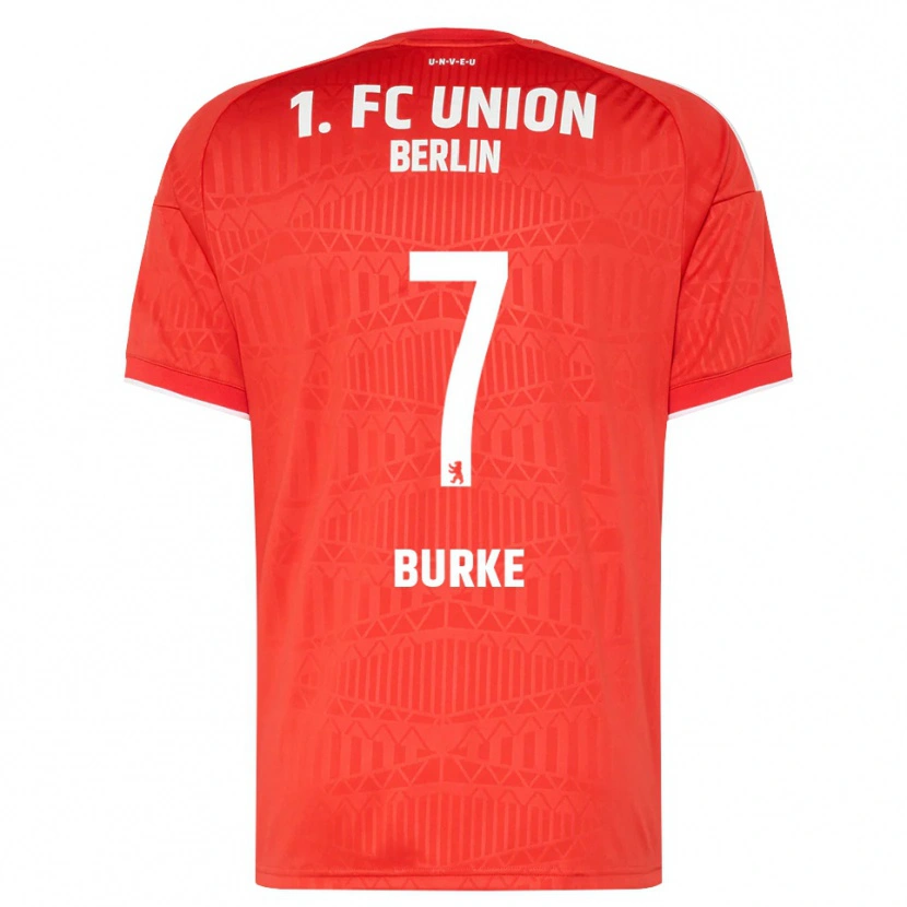 Danxen Bambino Maglia Oliver Burke #7 Rosso Bianco Kit Gara Home 2026/27 Maglietta