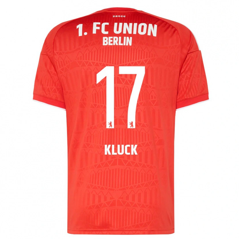 Danxen Bambino Maglia Pierre Kluck #17 Rosso Bianco Kit Gara Home 2026/27 Maglietta