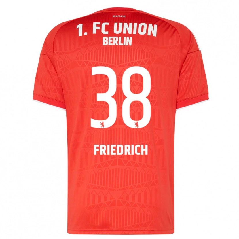 Danxen Bambino Maglia Julien Friedrich #38 Rosso Bianco Kit Gara Home 2026/27 Maglietta