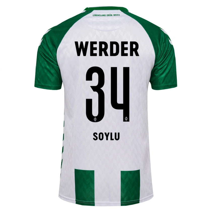 Danxen Bambino Maglia Darwin Soylu #34 Verde Bianco Kit Gara Home 2026/27 Maglietta