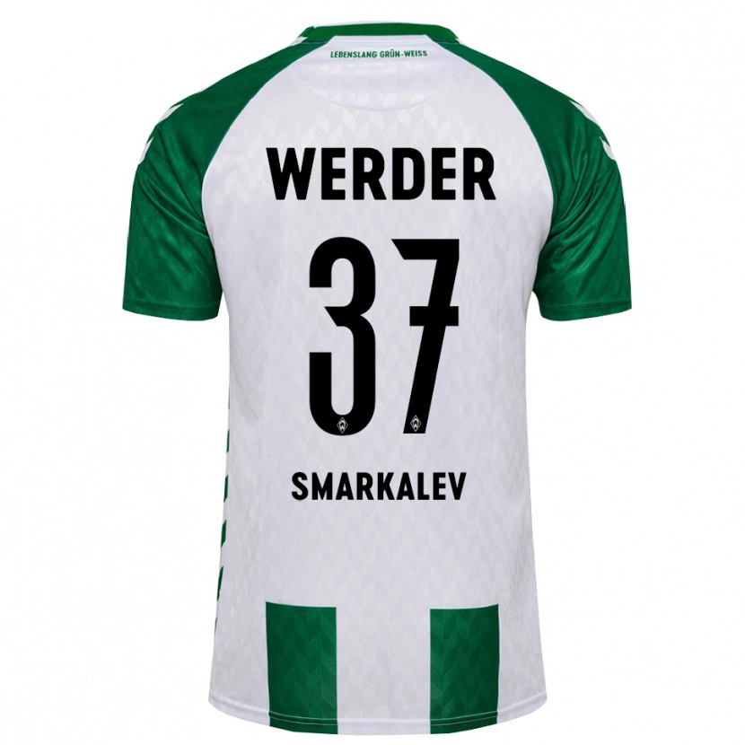 Danxen Bambino Maglia Stefan Smarkalev #37 Verde Bianco Kit Gara Home 2026/27 Maglietta