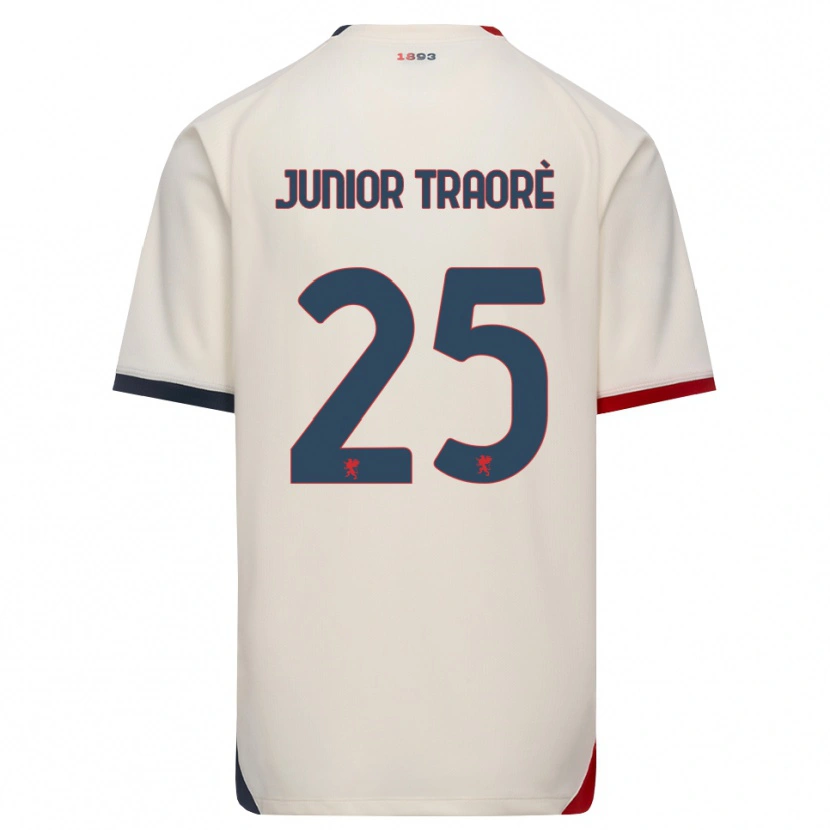 Danxen Bambino Maglia Hamed Traoré #25 Bianco Avorio Rosso Kit Gara Away 2026/27 Maglietta