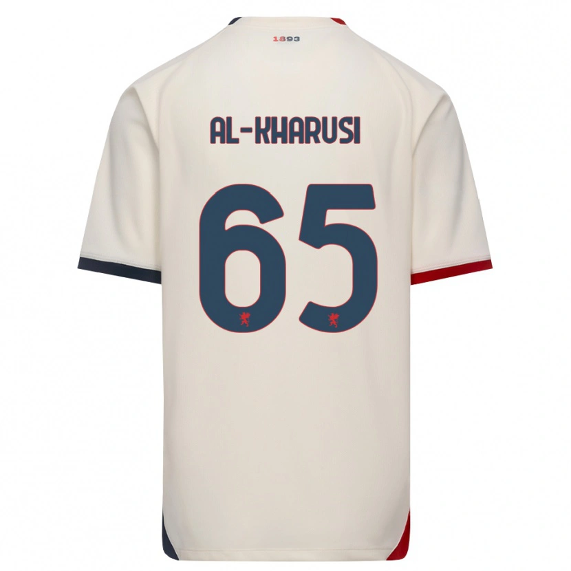 Danxen Bambino Maglia Suhayb Al-Kharusi #65 Bianco Avorio Rosso Kit Gara Away 2026/27 Maglietta