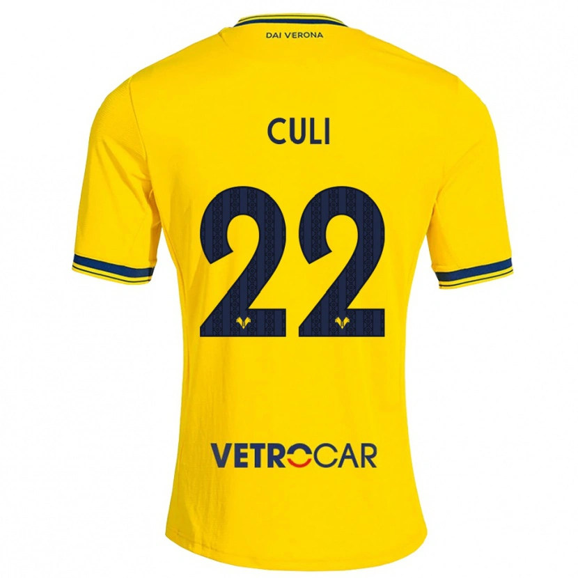 Danxen Bambino Maglia Daniel Culi #22 Giallo Rosso Kit Gara Away 2026/27 Maglietta