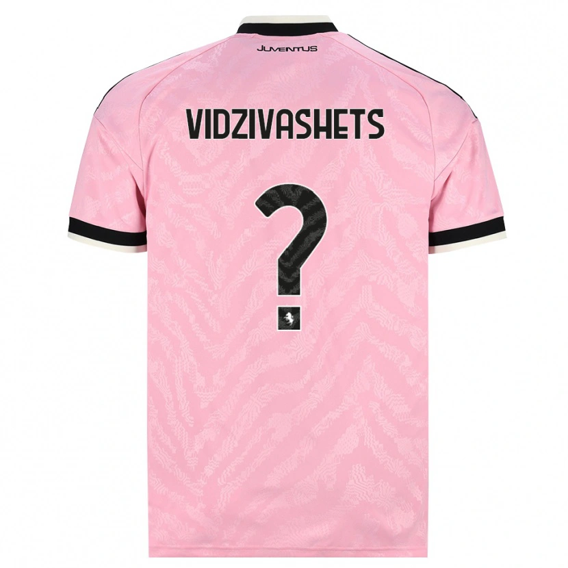 Danxen Bambino Maglia David Vidzivashets #0 Rosa Nero Kit Gara Away 2026/27 Maglietta