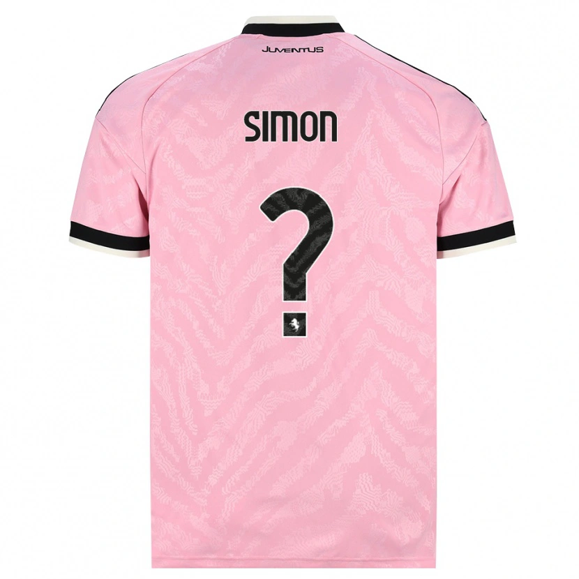 Danxen Bambino Maglia Bénédicte Simon #0 Rosa Nero Kit Gara Away 2026/27 Maglietta