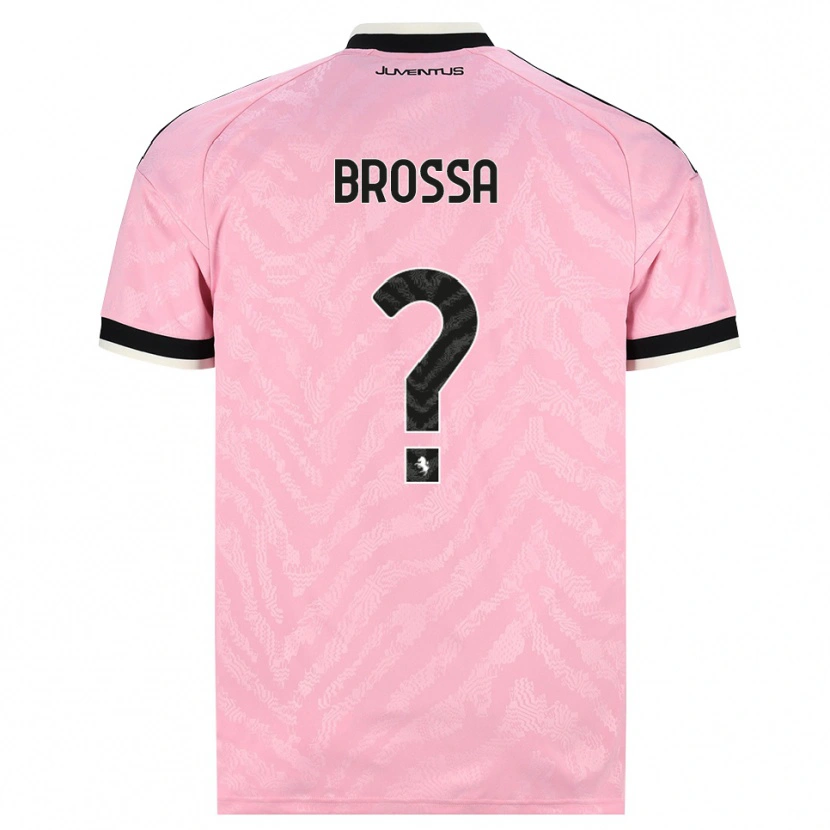 Danxen Bambino Maglia Lorenzo Brossa #0 Rosa Nero Kit Gara Away 2026/27 Maglietta