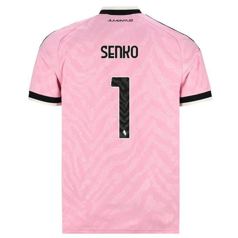 Danxen Bambino Maglia Zsombor Senko #1 Rosa Nero Kit Gara Away 2026/27 Maglietta