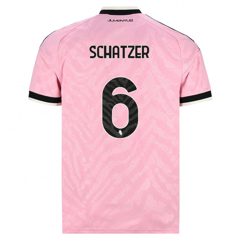 Danxen Bambino Maglia Eva Schatzer #6 Rosa Nero Kit Gara Away 2026/27 Maglietta