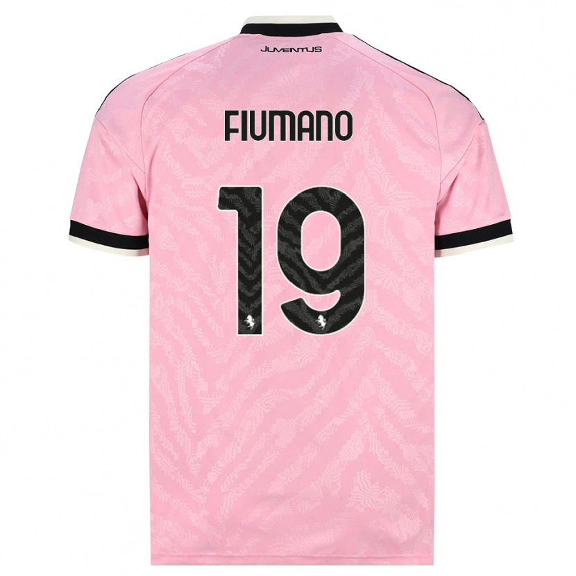 Danxen Bambino Maglia Filippo Fiumano #19 Rosa Nero Kit Gara Away 2026/27 Maglietta