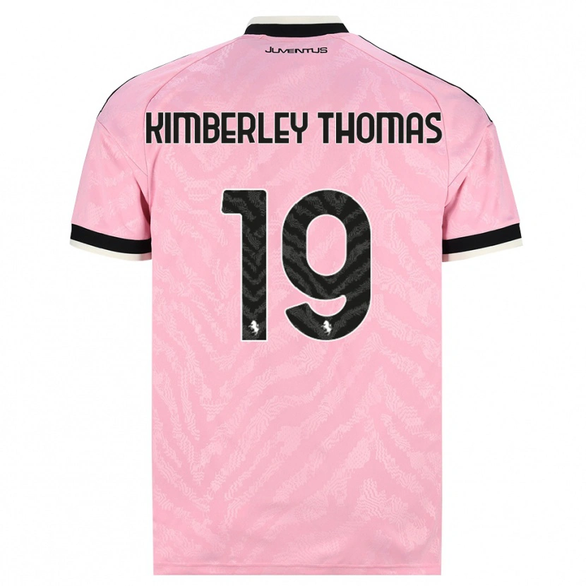 Danxen Bambino Maglia Lindsey Kimberley Thomas #19 Rosa Nero Kit Gara Away 2026/27 Maglietta