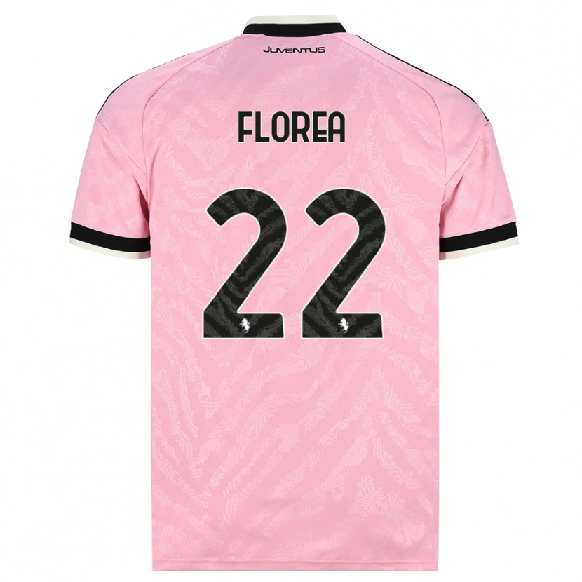 Danxen Bambino Maglia Andrei Florea #22 Rosa Nero Kit Gara Away 2026/27 Maglietta