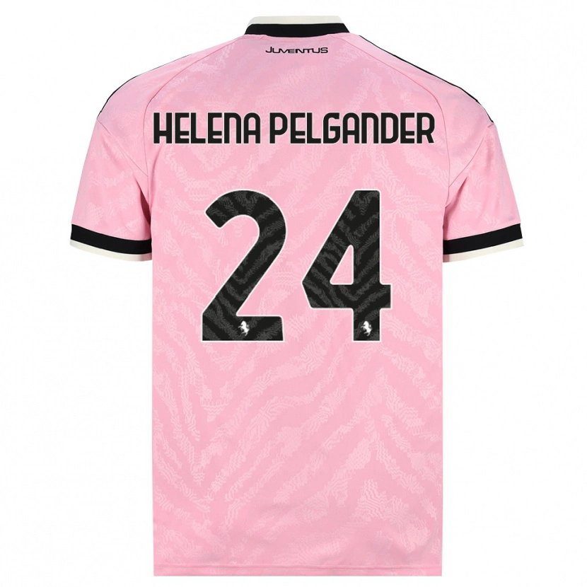 Danxen Bambino Maglia Elsa Helena Pelgander #24 Rosa Nero Kit Gara Away 2026/27 Maglietta