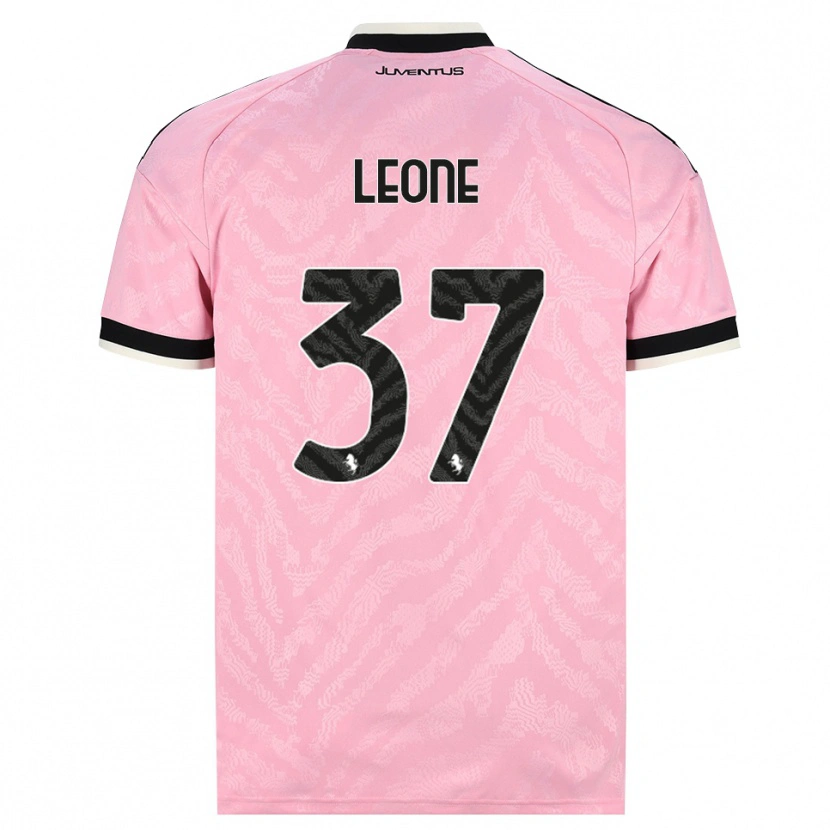 Danxen Bambino Maglia Francesco Leone #37 Rosa Nero Kit Gara Away 2026/27 Maglietta