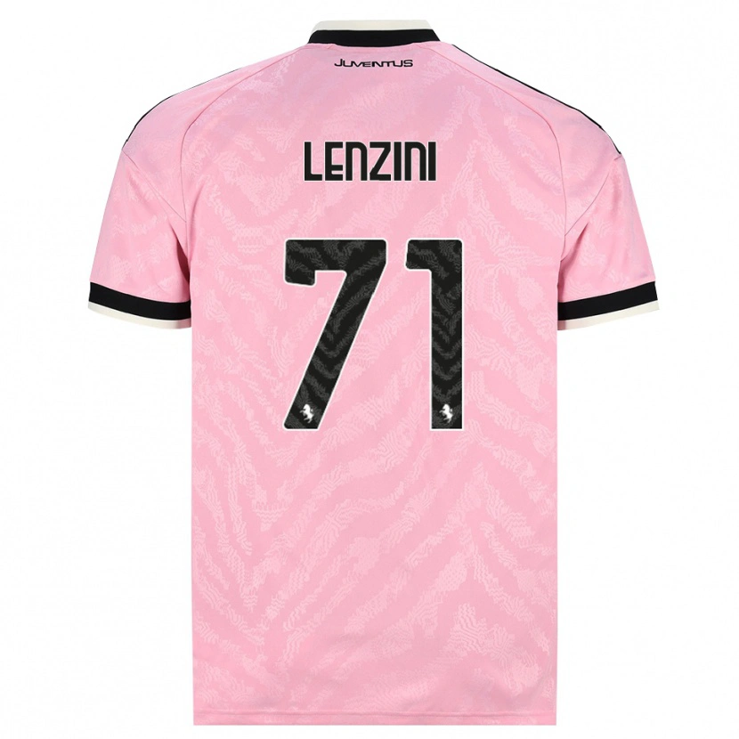 Danxen Bambino Maglia Martina Lenzini #71 Rosa Nero Kit Gara Away 2026/27 Maglietta