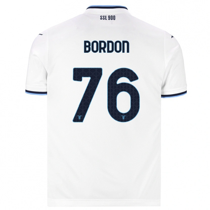 Danxen Bambino Maglia Filipe Bordon #76 Bianco Blu Navy Kit Gara Away 2026/27 Maglietta