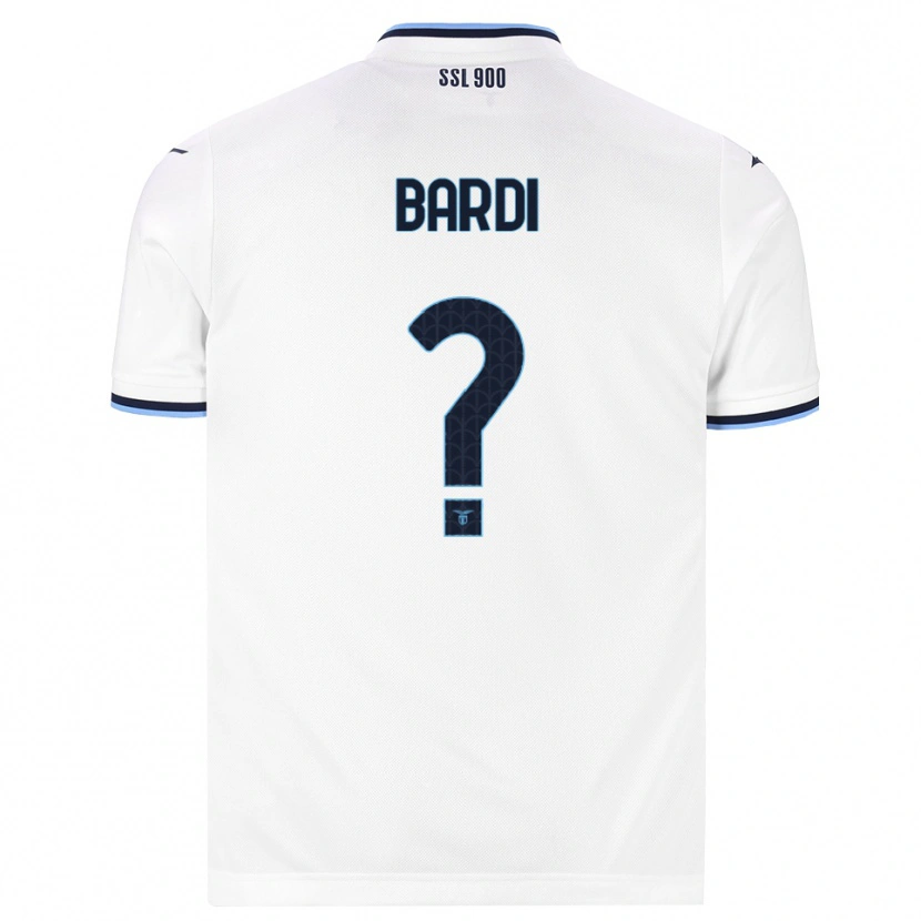 Danxen Bambino Maglia Mauro Bardi #0 Bianco Blu Navy Kit Gara Away 2026/27 Maglietta