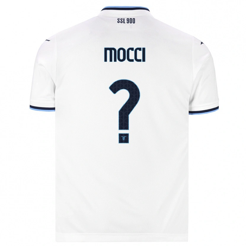 Danxen Bambino Maglia Tommaso Mocci #0 Bianco Blu Navy Kit Gara Away 2026/27 Maglietta