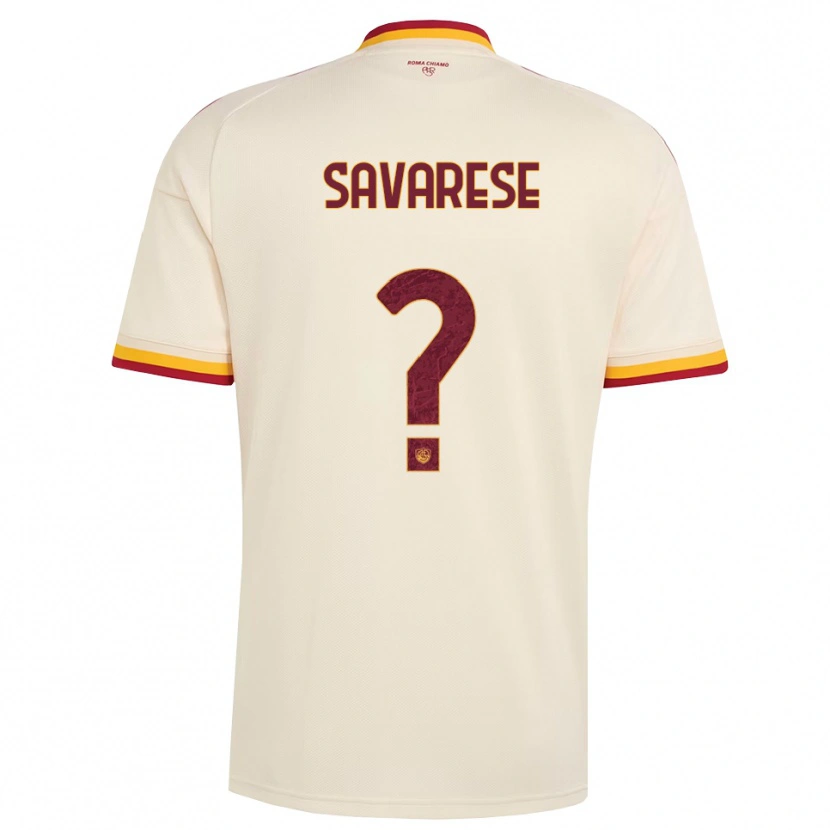 Danxen Bambino Maglia Bruno Savarese #0 Champagne Rosso Giallo Kit Gara Away 2026/27 Maglietta