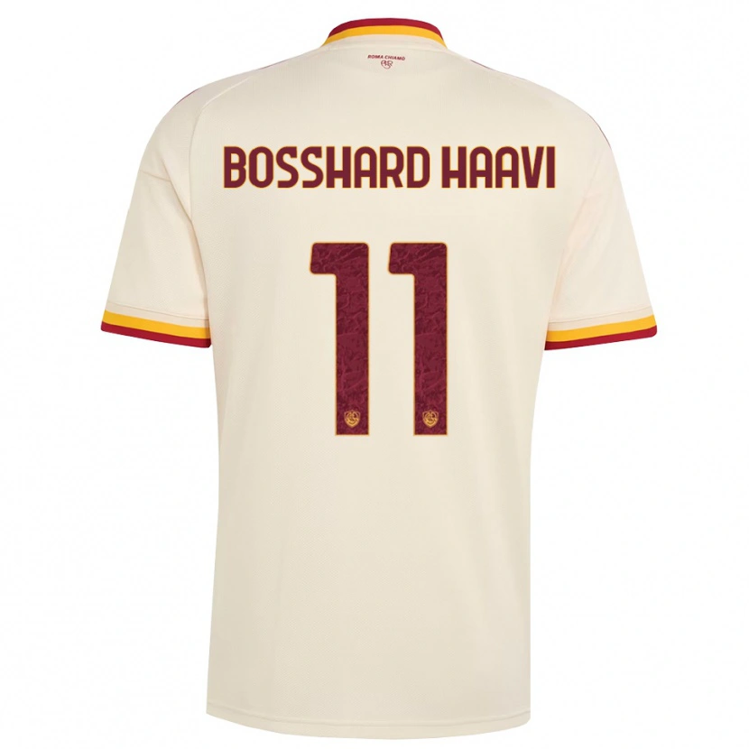 Danxen Bambino Maglia Emilie Bosshard Haavi #11 Champagne Rosso Giallo Kit Gara Away 2026/27 Maglietta