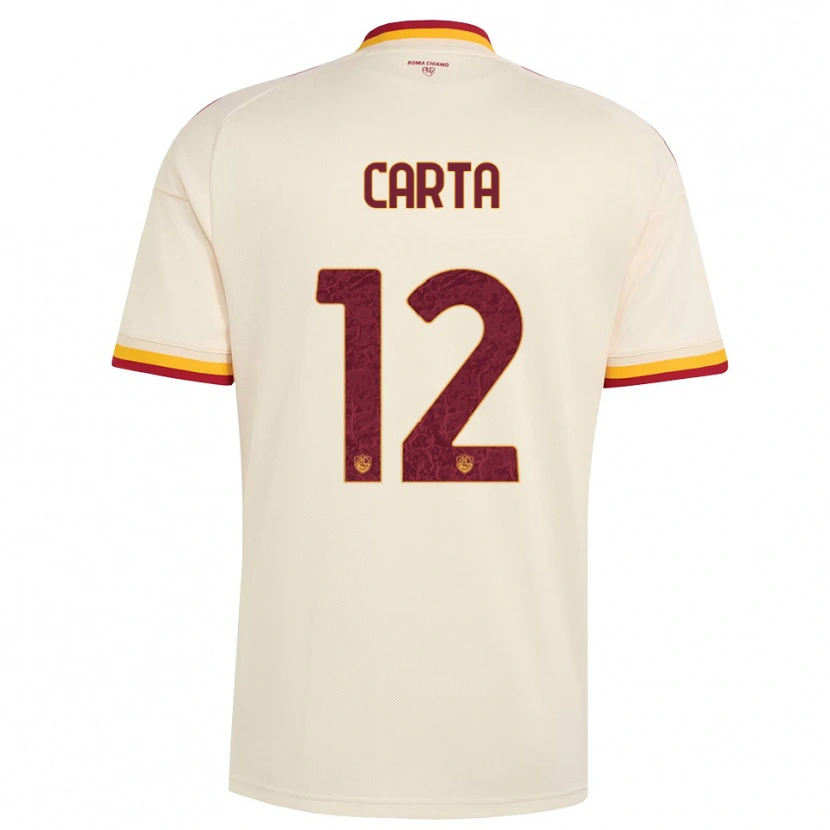 Danxen Bambino Maglia Lorenzo Carta #12 Champagne Rosso Giallo Kit Gara Away 2026/27 Maglietta
