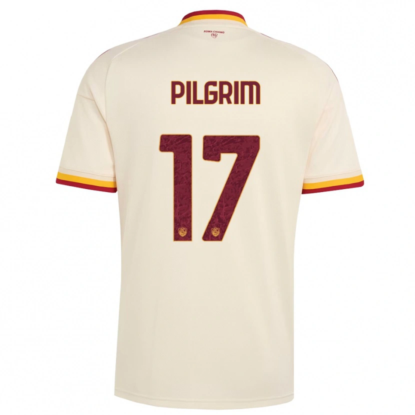 Danxen Bambino Maglia Alayah Pilgrim #17 Champagne Rosso Giallo Kit Gara Away 2026/27 Maglietta