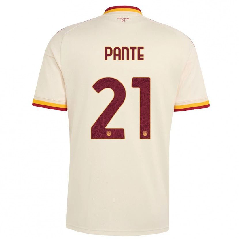 Danxen Bambino Maglia Mia Tecla Christina Pante #21 Champagne Rosso Giallo Kit Gara Away 2026/27 Maglietta