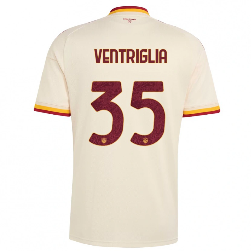 Danxen Bambino Maglia Rosanna Ventriglia #35 Champagne Rosso Giallo Kit Gara Away 2026/27 Maglietta