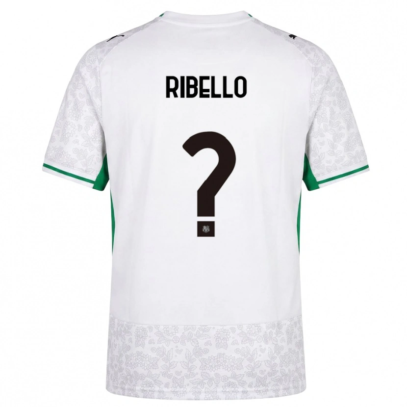 Danxen Bambino Maglia Carmine Ribello #0 Bianco Nero Verde Kit Gara Away 2026/27 Maglietta