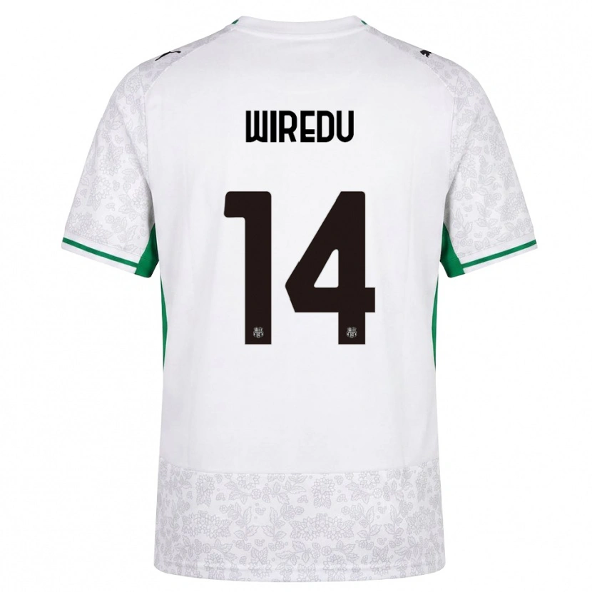 Danxen Bambino Maglia Francis Wiredu #14 Bianco Nero Verde Kit Gara Away 2026/27 Maglietta