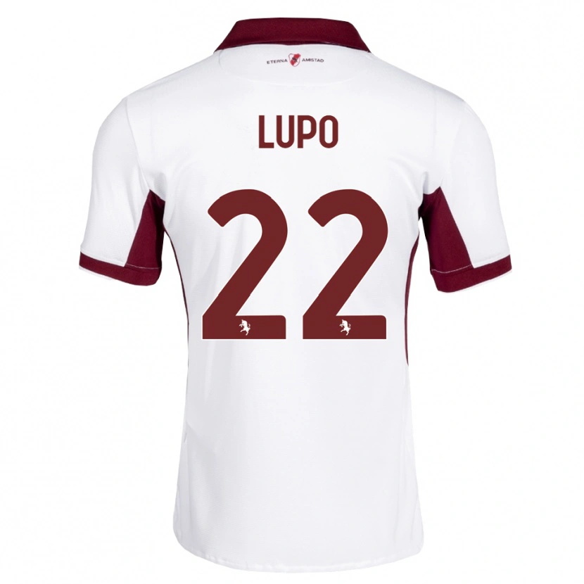 Danxen Bambino Maglia Enrica Lupo #22 Borgogna Bianco Rosso Kit Gara Away 2026/27 Maglietta