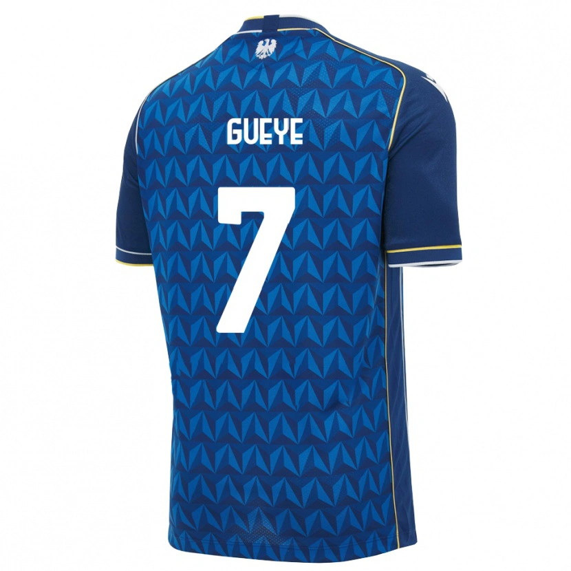 Danxen Bambino Maglia Idrissa Gueye #7 Blu Reale Blu Bianco Kit Gara Away 2026/27 Maglietta