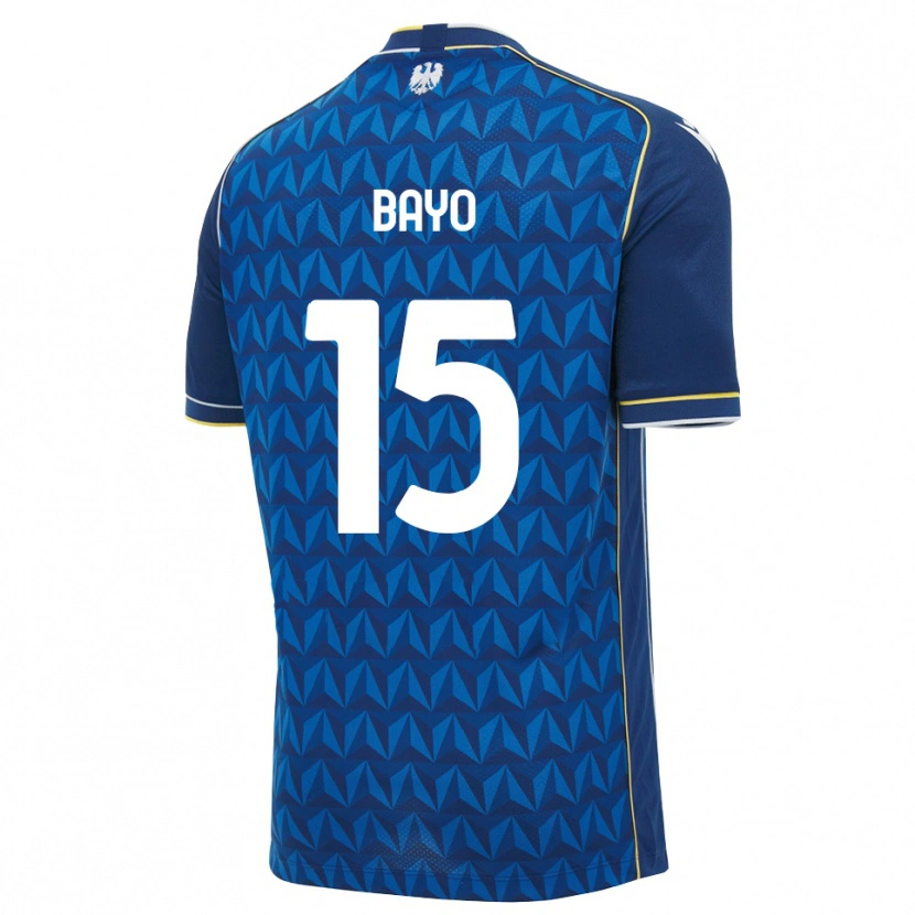 Danxen Bambino Maglia Vakoun Bayo #15 Blu Reale Blu Bianco Kit Gara Away 2026/27 Maglietta