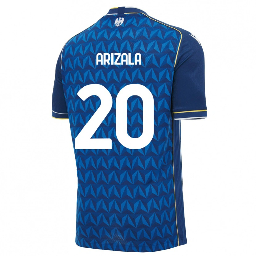 Danxen Bambino Maglia Juan Arizala #20 Blu Reale Blu Bianco Kit Gara Away 2026/27 Maglietta