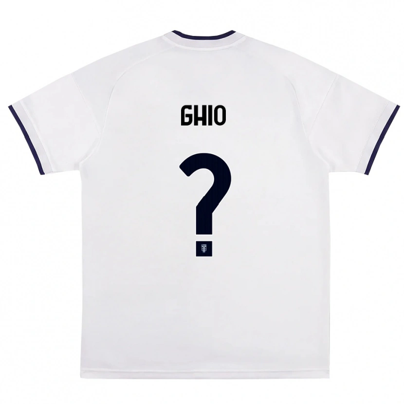 Danxen Bambino Maglia Mattia Ghio #0 Bianco Rosso Blu Reale Kit Gara Away 2026/27 Maglietta