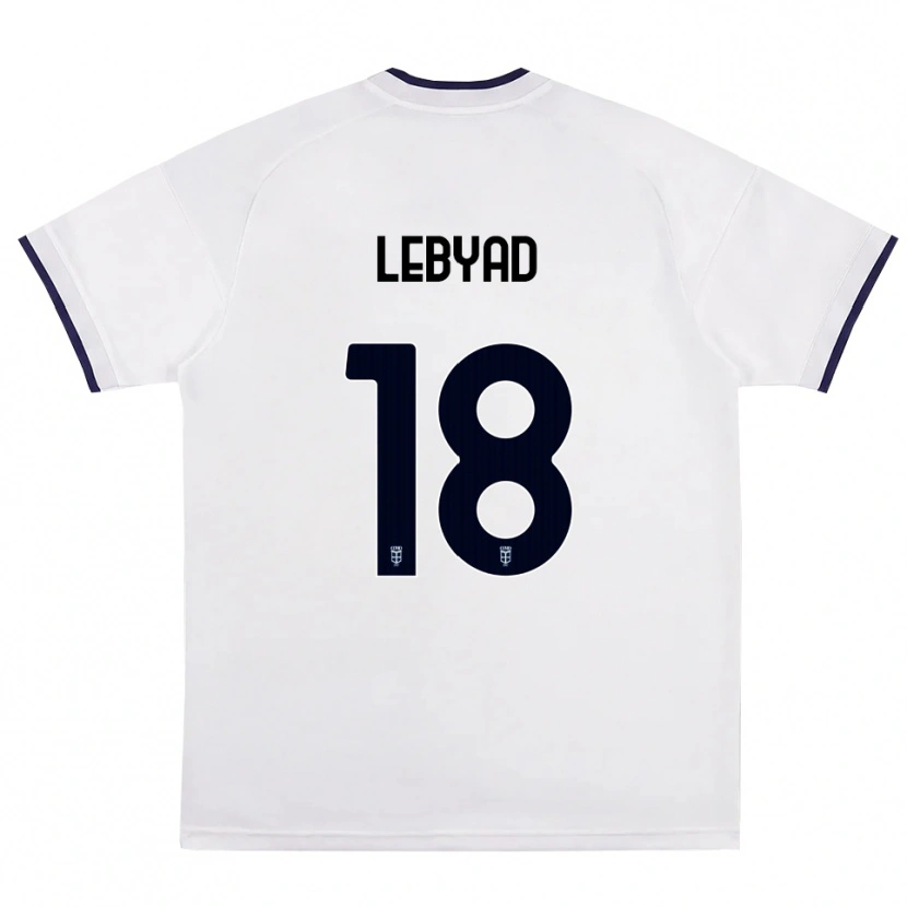 Danxen Bambino Maglia Omar Lebyad #18 Bianco Rosso Blu Reale Kit Gara Away 2026/27 Maglietta