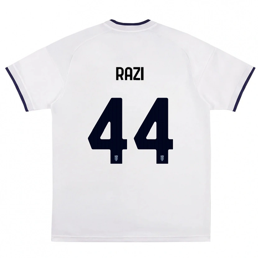 Danxen Bambino Maglia Naj Razi #44 Bianco Rosso Blu Reale Kit Gara Away 2026/27 Maglietta