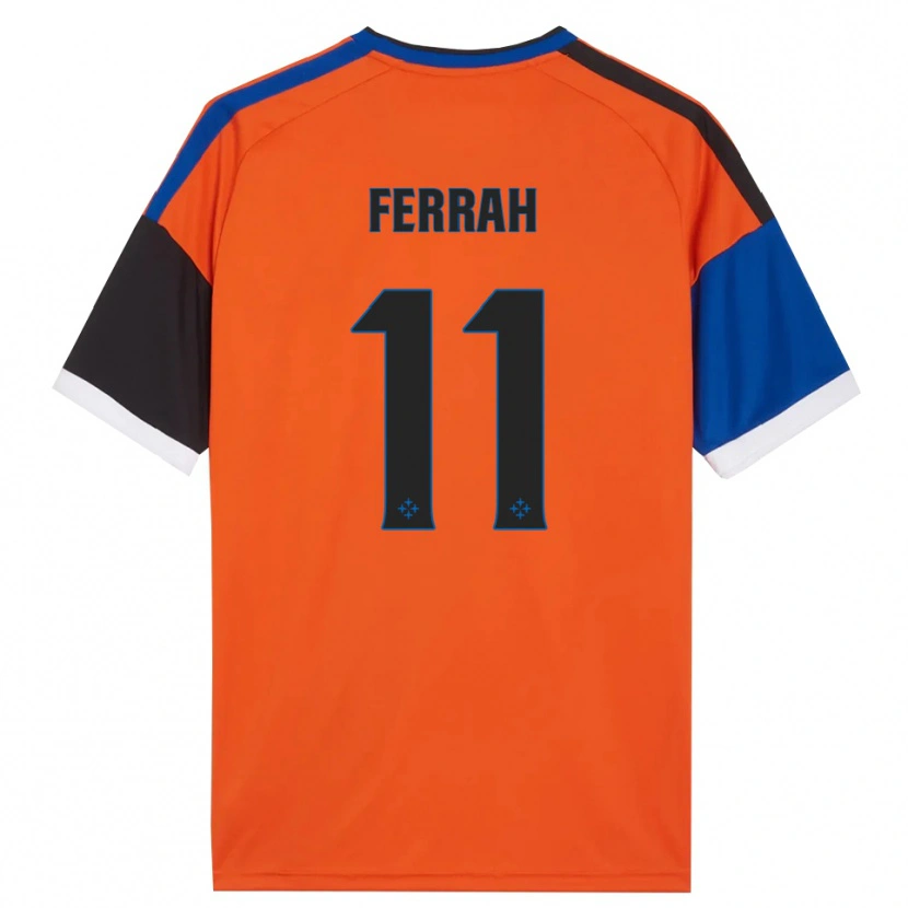 Danxen Bambino Maglia Ichem Ferrah #11 Arancione Blu Nero Bianco Kit Gara Away 2026/27 Maglietta